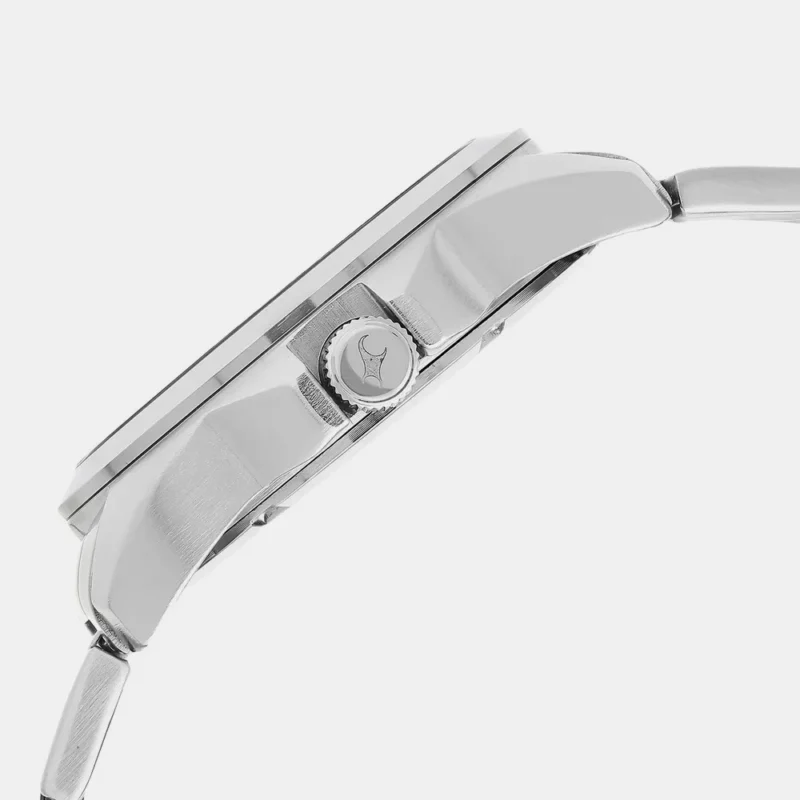Fastrack Loopholes Quartz Analog with Date White Dial Stainless Steel Strap Watch for Guys 38049SM02 - Image 4