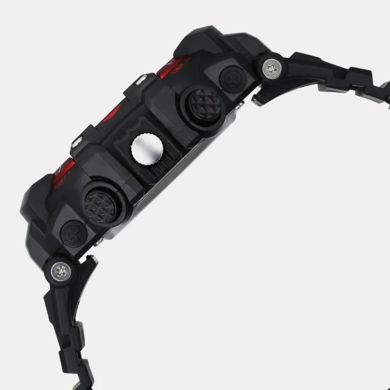 Fastrack StreetStyle Quartz Digital Black And Red Dial Black PU Strap Unisex Watch 38097PP02W - Image 4