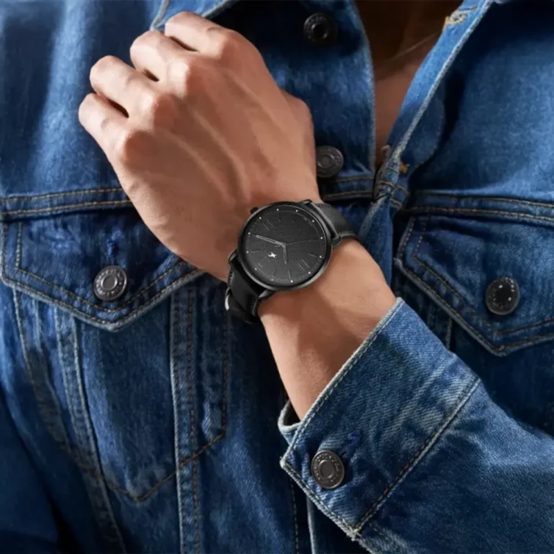 Fastrack Stunners X Quartz Analog Black Dial Leather Strap Watch For Guys 38159NL01 - Image 5