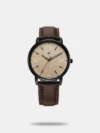 Fastrack Stunners X Quartz Analog Black Dial Leather Strap Watch For Guys