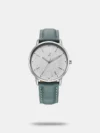 Add a classy touch to your attire by wearing this men's watch from the collection by Fastrack. The blue round dial is protected by a sapphire glass. It features crown for time adjustment. The stainless steel strap flaunts a silver hue that accentuates the look of the watch. Besides, it is completed with a fold-over clasp with double push button safety clasp to ensure a secure fit on the wrist.