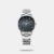 Add a classy touch to your attire by wearing this men's watch from the collection by Fastrack. The blue round dial is protected by a sapphire glass. It features crown for time adjustment. The stainless steel strap flaunts a silver hue that accentuates the look of the watch. Besides, it is completed with a fold-over clasp with double push button safety clasp to ensure a secure fit on the wrist.