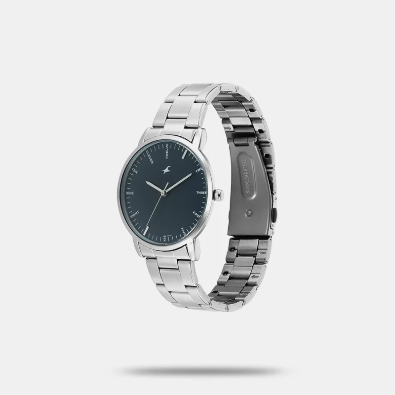 Fastrack Stunners X Quartz Analog Blue Dial Stainless Steel Strap Watch For Guys 38159SM02 - Image 2