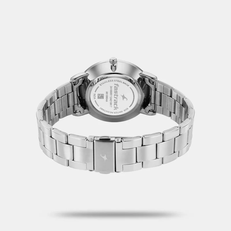 Fastrack Stunners X Quartz Analog Blue Dial Stainless Steel Strap Watch For Guys 38159SM02 - Image 3