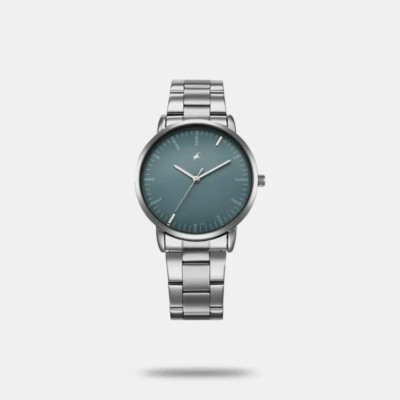 Fastrack Stunners X Quartz Analog Blue Dial Stainless Steel Strap Watch For Guys 38159SM04
