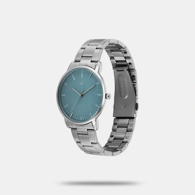Fastrack Stunners X Quartz Analog Blue Dial Stainless Steel Strap Watch For Guys 38159SM04 - Image 2