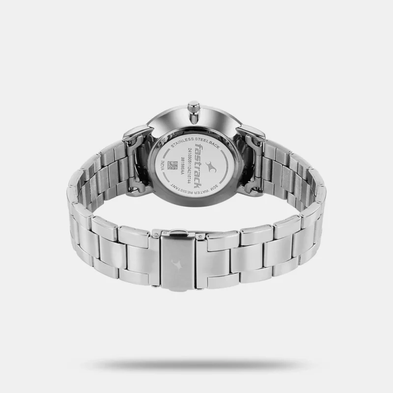 Fastrack Stunners X Quartz Analog Blue Dial Stainless Steel Strap Watch For Guys 38159SM04 - Image 3
