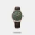 Designed to suit the preference of urban men, this watch from the collection by Fastrack is sure to make a style statement. Secured by a sapphire glass, the green round dial is protected in a case. It exhibits crown for time adjustment. The leather strap flaunts a brown hue that accentuates the look of the watch. Moreover, it is fitted with a buckle clasp to ensure a secure fit on the wrist.