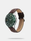 Fastrack Stunners X Quartz Analog Green Dial Leather Strap Watch For Guys 38160SL02 - Image 2