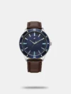 Add a classy touch to your attire by wearing this men's watch from the collection by Fastrack. The black Special dial is protected by a Mineral glass. It features crown for time adjustment. The leather strap flaunts a brown hue that accentuates the look of the watch. Besides, it is completed with a buckle clasp to ensure a secure fit on the wrist.