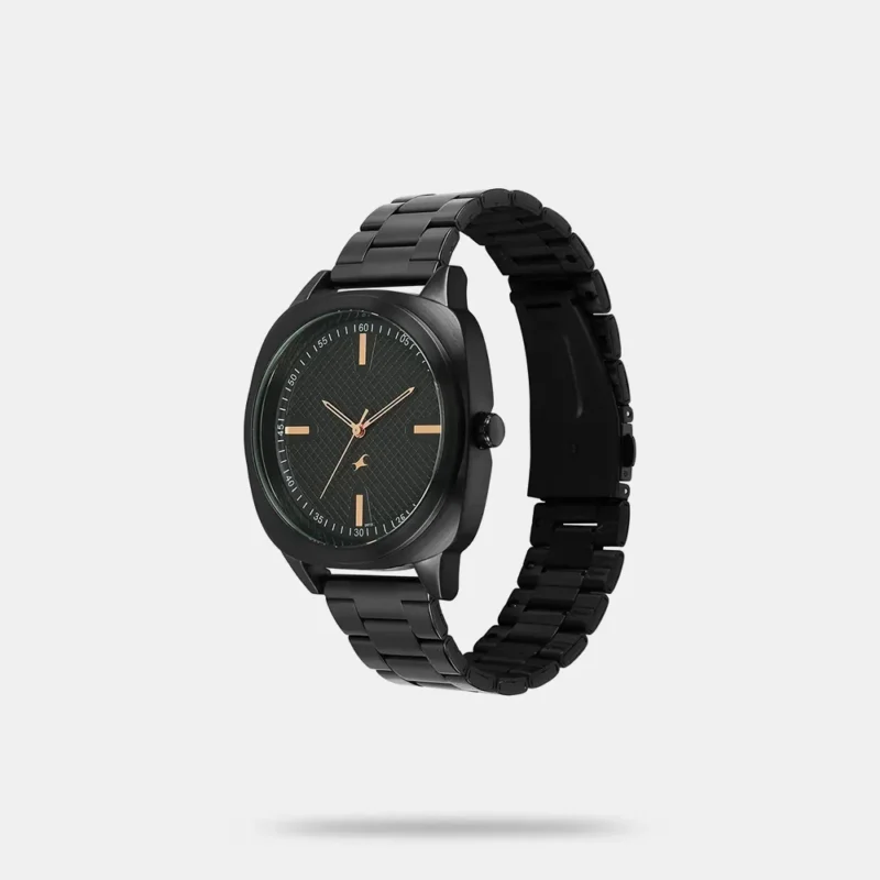 Fastrack Stunners X Quartz Analog Black Dial Stainless Steel Strap Watch For Guys 38161NM01 - Image 2