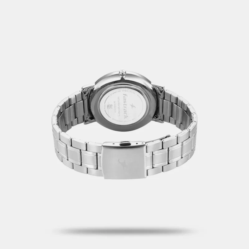 Fastrack Stunners X Quartz Analog Green Dial Stainless Steel Strap Watch For Guys 38163SM02 - Image 3