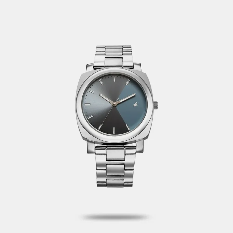 Fastrack Stunners X Quartz Analog Blue Dial Stainless Steel Strap Watch For Guys 38164SM01
