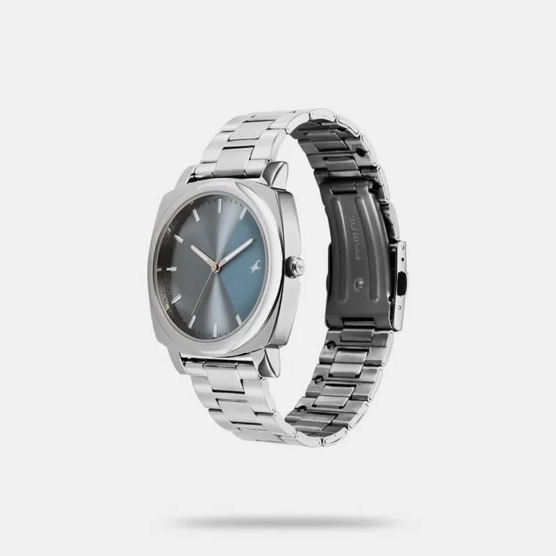 Fastrack Stunners X Quartz Analog Blue Dial Stainless Steel Strap Watch For Guys 38164SM01 - Image 2