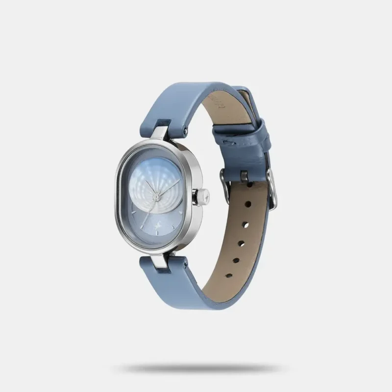 Fastrack Uptown Retreat Quartz Analog Blue Dial Leather Strap Watch for Girls 6258SL01 - Image 2