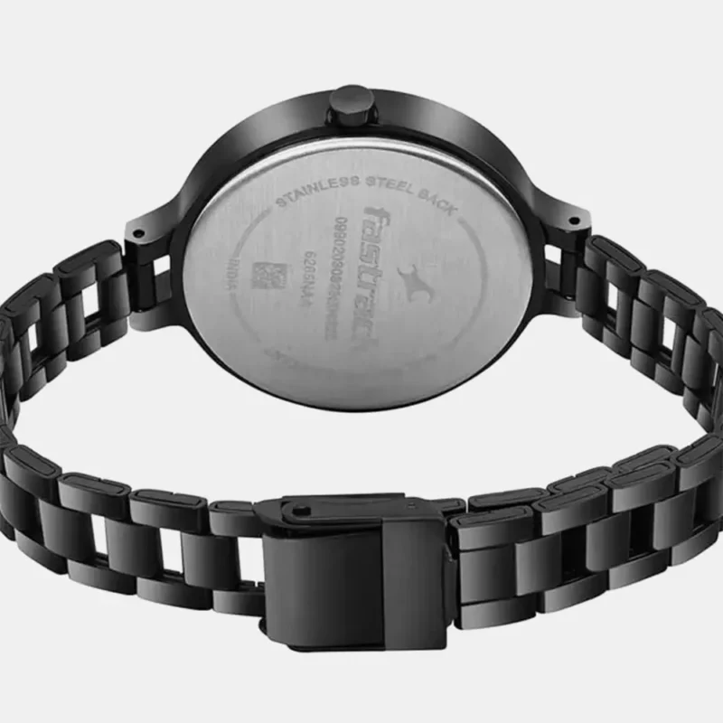 Fastrack Stunners Quartz Analog Black dial Stainless Steel Strap Watch for Girls 6265NM02 - Image 3