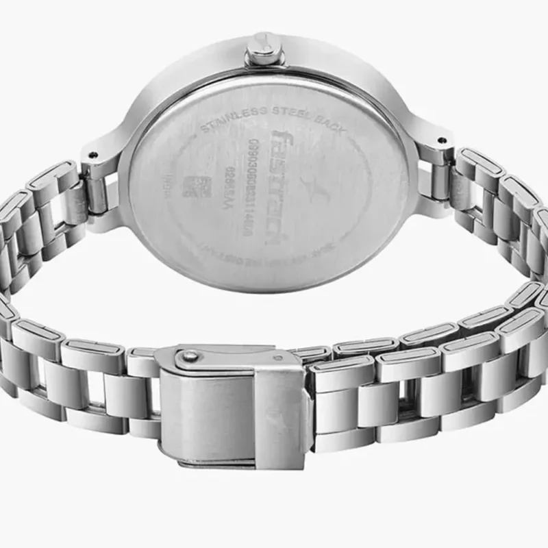 Fastrack Stunners Quartz Analog Silver dial Stainless Steel Strap Watch for Girls 6265SM02 - Image 4