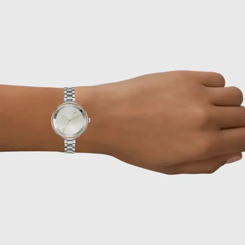 Fastrack Stunners Quartz Analog Silver dial Stainless Steel Strap Watch for Girls 6265SM02 - Image 5