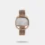 Fastrack Style Up Quartz Analog Silver Dial Rose Gold Stainless Steel Strap Watch For Girls 6307WM01
