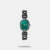 Fastrack Style Up Quartz Analog Green Mother Of Pearl Dial Black Metal Strap Watch For Girls 6309NM01