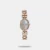Fastrack Style Up Quartz Analog Mother Of Pearl Dial Rose Gold Metal Strap Watch For Girls 6309WM01