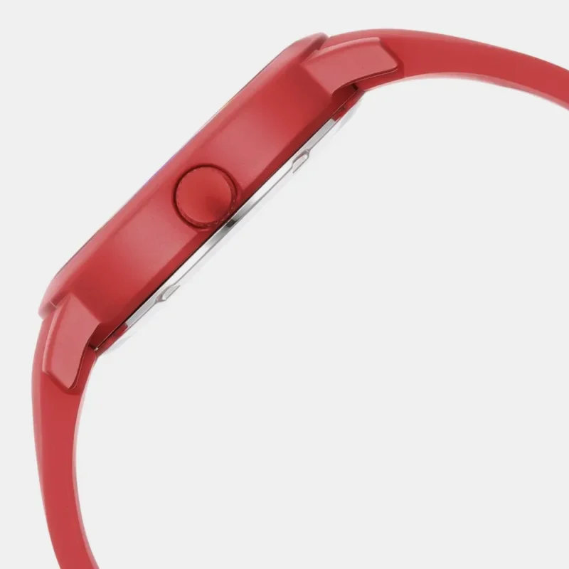 Fastrack Pop Colours Red Dial Silicone Strap Watch for Girls 68025AP02 - Image 4