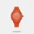 Amp up your accessory collection with this women's casual analog watch from the Pop Colour collection by Fastrack. It has Orange round Europeans numbers dial. It features plain 3-hand functionality and a crown for time adjustment. The silicone strap comes in a Orange hue that further elevates the look of the watch. Besides, it is completed with a buckle clasp to ensure a secure fit on the wrist. It is water-resistant up to 30 m. It has stick needle, Quartz movement and dial diameter of 36 mm.