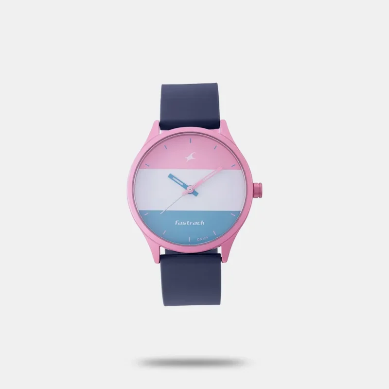 Fastrack Topicals Quartz Analog Multicoloured Dial Silicone Strap Unisex Watch 68031AP03