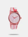 Amaze everyone around you by wearing this unisex's watch from the collection by Fastrack. The green Shaped dial is protected by a Acrylic glass. It features crown for time adjustment. The silicon strap comes in a black hue that further elevates the look of the timekeeper. Besides, it is completed with a buckle clasp to ensure a secure fit on the wrist.