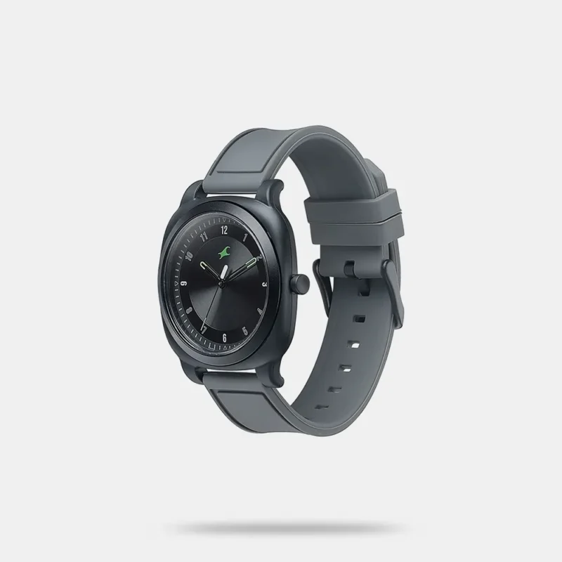 Fastrack Hype Retro Aracde Quartz Analog Watch With Black Dial Grey Silicone Strap Watch For Unisex 68034PP10W - Image 2