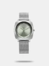 Effortlessly combining style and functionality, this women's analog watch from the Younique 2.0 collection by Fastrack will be a perfect pick. The metal strap showcases a pink hue that uplifts the look of the watch. Safeguarded by a mineral glass and functional on a quartz movement, the silver round dial is encompassed in a 36 mm case. It features plain three hands. Furthermore, it is complemented with a jewellery clasp that ensures a secure fit on the wrist.