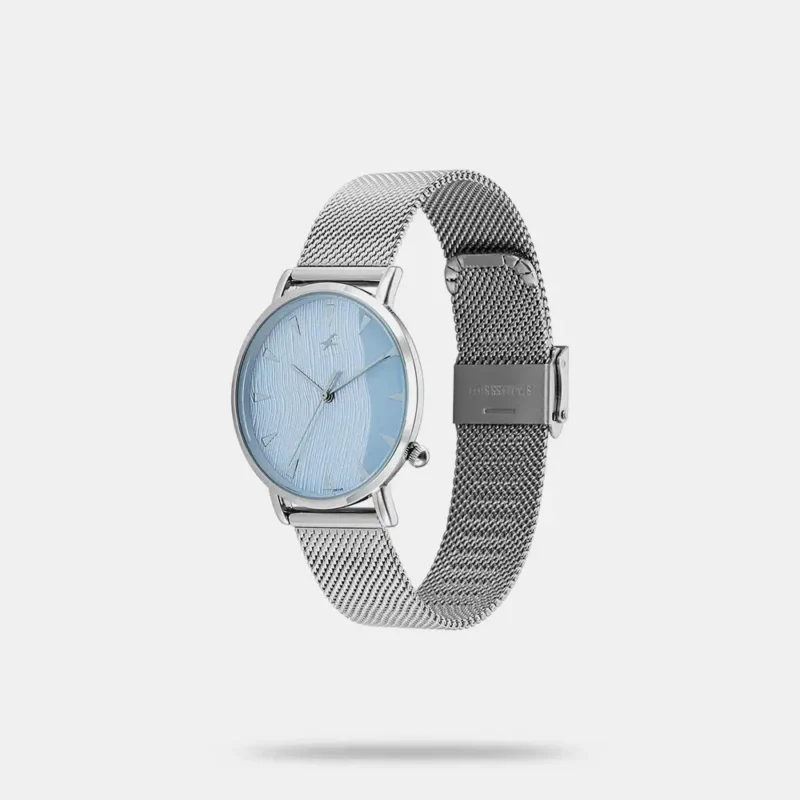 Fastrack Stunners X Quartz Analog Blue Dial Stainless Steel Strap Watch For Girls 68044SM01 - Image 2