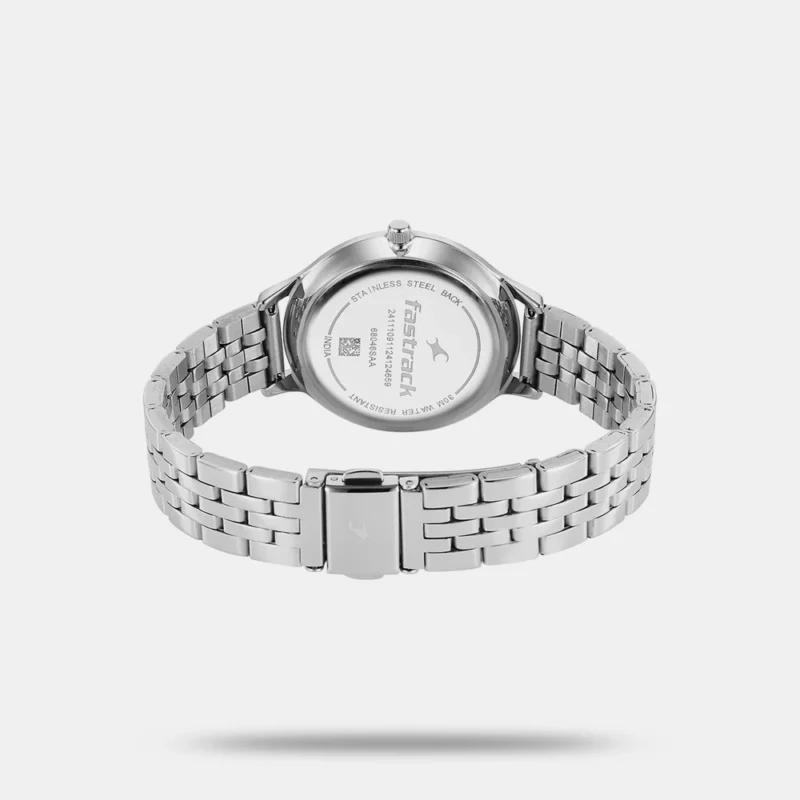 Fastrack Stunners X Quartz Analog Ivory Dial Stainless Steel Strap Watch For Girls 68046SM02 - Image 3