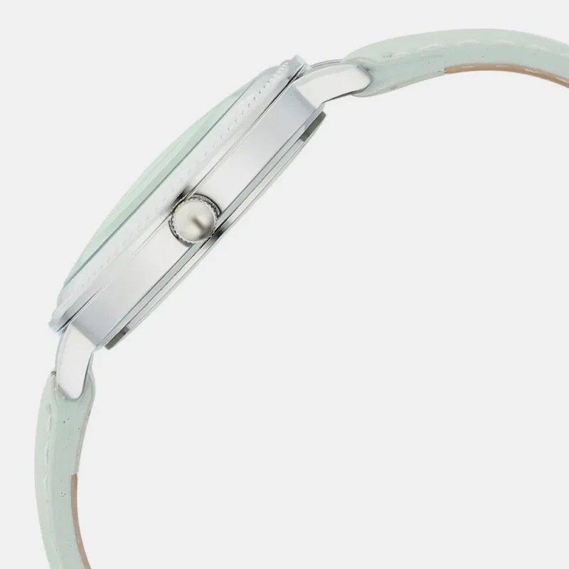 Fastrack Stunners X Quartz Analog Green Dial Leather Strap Watch For Girls 68048SL01 - Image 4