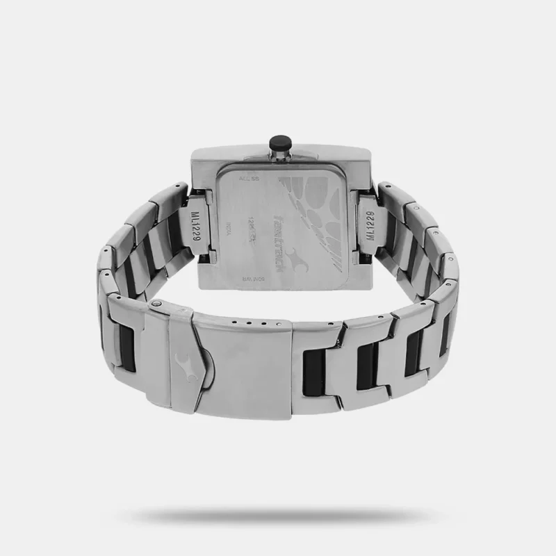 Fastrack Quartz Analog Silver Dial Stainless Steel Strap Watch for Guys NK1229SM04 - Image 3