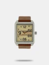 Get ready to compete with this sturdy timepiece on your wrist. The bulky trendy dial is flanked by a combination of white and yellow markings. The bold numbering at the twelth hour will help you keep your eyes on the prize. The leather strap is the right partner for your wrist when you're busy winning! Wear this watch for your practice run or a party post that and get ready to inspire.