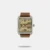 This classy watch has a beige square dial in a stainless steel case. The watch has a brown leather strap with a buckle clasp for fastening. The watch comes with a 24 month warranty on purchase.