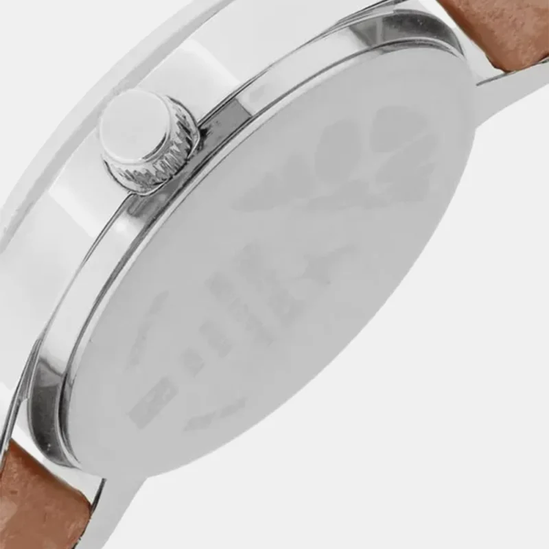 Fastrack Quartz Analog White Dial Leather Strap Watch for Girls NK6078SL04 - Image 2