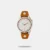 Rev up your engines and zoom straight into style with this watch made for all the biker babes out there. The genuine leather strap in brown would look stunning while you're riding your bike. The stark white dial has Fastrack Tick markings in grey and orange along with orange hands that make reading time super easy. Don this piece with your jeans, biker boots, and a leather jacket, and ride on.