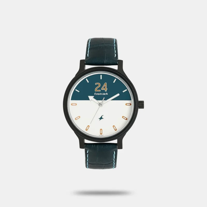 Fastrack Road Trip Quartz Analog Bicolour Dial Leather Strap Watch for Girls NM6189NL01