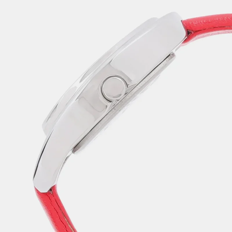 Fastrack Quartz Analog Silver Dial Leather Strap Watch for Girls NN6090SL01 - Image 4