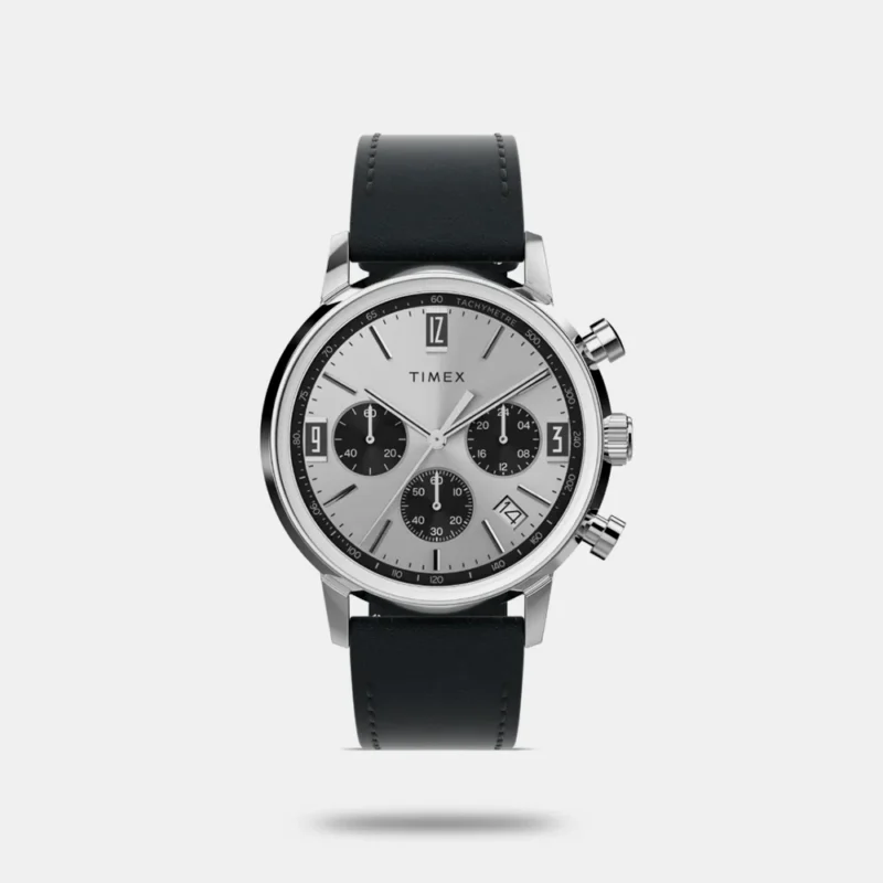 Marlin® Chronograph Tachymeter 40mm Leather Strap Watch - TWEG26703