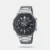 Work hard and play hard with a slim, sporty analog-digital combination EDIFICE that’s serious about both business and fun. These timepieces deliver lightweight wearability and smartphone connectivity, all in a slimmed-down, less-than-10-mm case that won’t get caught in your shirt cuff. Sync with your smartphone via Bluetooth® for automatically adjusted precision timekeeping. Tap into the app to effortlessly manage world time no matter where your travels take you. Whether for business or pleasure, international trips are seamless with automatic updates for local time and daylight savings. The app also makes managing alarms, times, and other features easy and intuitive. The Super Illuminator lights up the watch hands and digital display with high-brightness LED, and sapphire crystal protects against scratches for a clear and easy read. A slim, truly comfortable chronograph that meets the exacting specs that Casio partner racing teams demand.