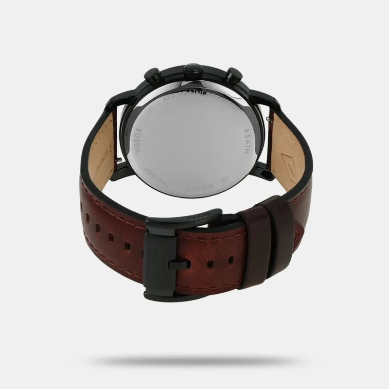 Men Luther Brown Dial & Leather Straps Chronograph Watch - BQ2461N - Image 2