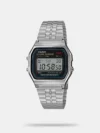 A favorite for decades — the slim, lightweight F-91 with digital LCD now with a minimalist face, fewer mode indicators, and more environmentally responsible materials. The band is made with bio-based resin, a material expected to help reduce environmental impact. Complete with date/day display, alarm, stopwatch and other handy functions, these watches are always at the ready.