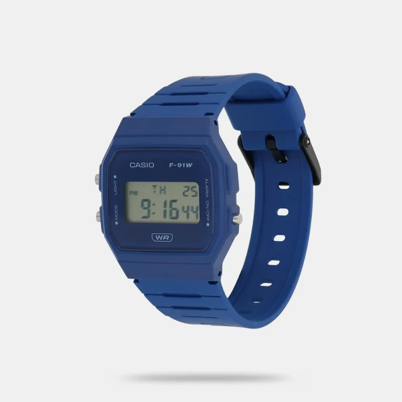 Casio Youth F-91WB-2A1DF Digital Blue Dial Unisex - D371 - Image 2