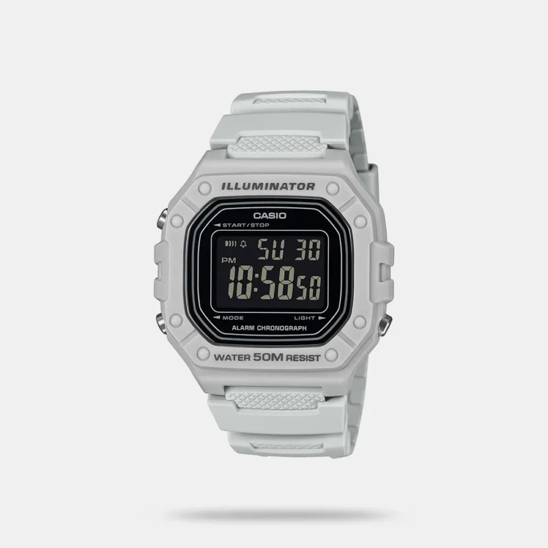 Casio Youth W-218H-8BVDF Digital Black Dial Unisex - D395