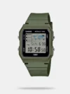 Chart your own course with a unique digital watch featuring a world map. The world map in the top right of the display synchronizes with the current time below so you can easily keep track of where you are on the journey. The band is made of bio-based resin produced in part with renewable organic resources. This singular watch is packed with reliable, handy features like LED light, stopwatch, alarm, timer, world time, and more, to keep you always on course.