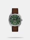 Earn admiration for your rich sense of style by wearing this men's analog watch from the Townsman collection by Fossil. Its stainless steel strap exudes a black hue that accentuates the look of the watch. Safeguarded by a mineral glass and operated by a mechanical movement, the black round dial is encompassed in a 44 mm case. It features plain three hands. Furthermore, it is complemented with a clasp that ensures a secure fit on the wrist.
