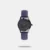 Give a modish look to your wrist by donning this women's analog watch from Fastrack's EDM collection. Safeguarded by a mineral glass, the black round dial housed in a 33 mm case features plain three hands functional on a quartz movement, a brand logo, stick markings at five-minute intervals, a date display window and a crown for time adjustment. The iris blue genuine leather strap fitted with a buckle clasp provides a proper fit on the wrist. Club this water-resistant timepiece with a pair of denim shorts and a stylish top to look distinct.